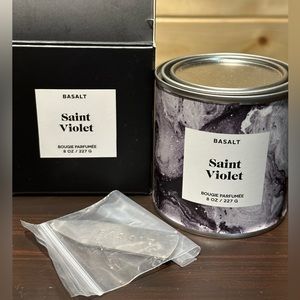 Brand new BASALT Saint Violet candle